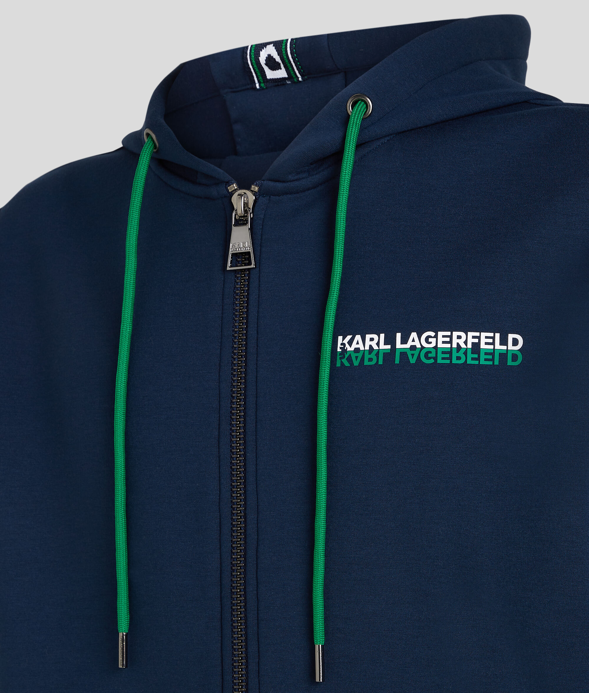 (image for) Unbeatable KARL LOGO TAPE ZIP-UP HOODIE